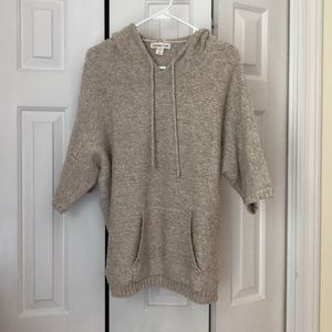 Coldwater Creek short sleeved hooded sweater